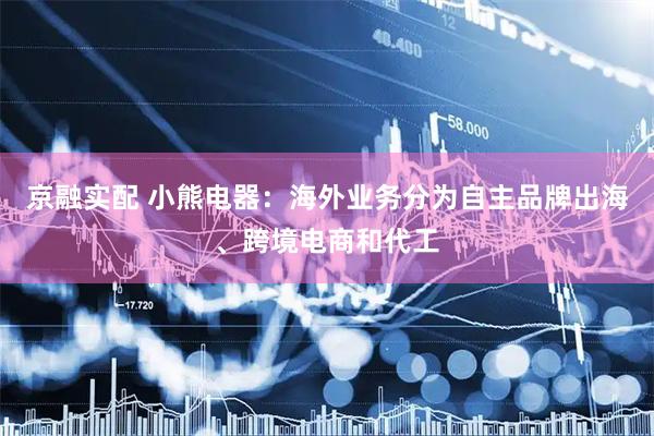 京融实配 小熊电器：海外业务分为自主品牌出海、跨境电商和代工