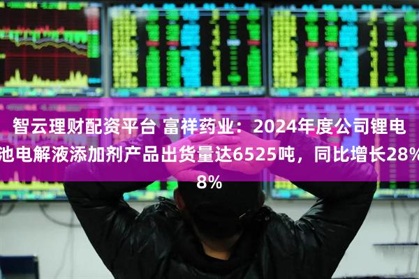 智云理财配资平台 富祥药业：2024年度公司锂电池电解液添加剂产品出货量达6525吨，同比增长28%